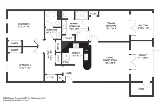 1598 Heritage Crossing Court #201, Reunion, FL 34747